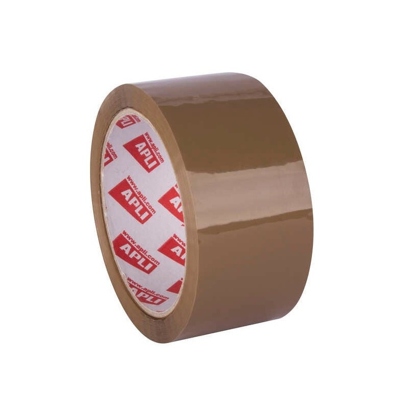 Apli Precinto Estandar Silencioso 48mmx66m Polipropileno - Resistente al Desgarro - Adhesivo de Alta Calidad - Facil de Cortar