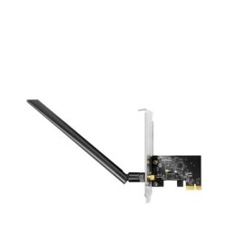 Cudy AC650 PCIe Network Adapter - Dual Band - Detachable Wi-Fi 5 Antenna - Speed up to 433Mbps - 72.5x45x11.6mm