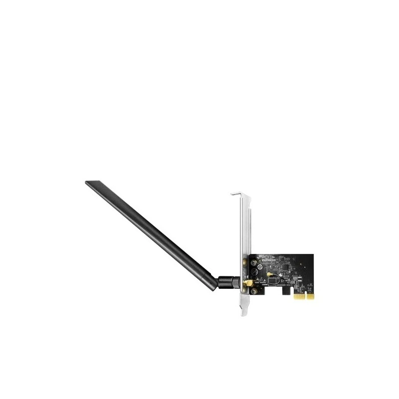 Cudy AC650 Adaptador de Red PCIe - Doble Banda - Antena Wi-Fi 5 Desmontable - Velocidad hasta 433Mbps - 72.5x45x11.6mm - Color
