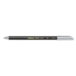 Edding 1200 Marker - Round Tip - 1mm Line Width - Water-Based Ink - Silver