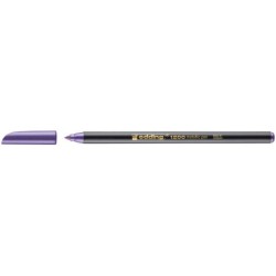 Edding 1200 Rotulador - Punta Redonda - Trazo 1mm - Tinta con Base de Agua - Color Violeta Metalizado