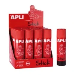 Apli Bâton de Colle Adhésive 21g - Non Toxique - Séchage Instantané - Ne Froisse ni n'Humidifie le Papier - Convient à l'Usage