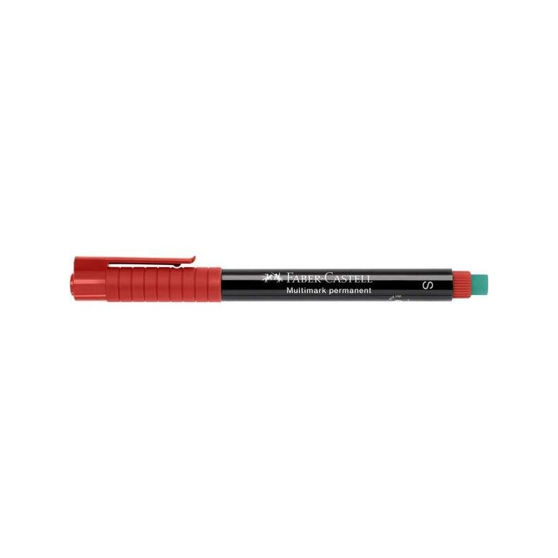 Faber-Castell Multimark Rotulador Permanente - Ancho de Trazo 0.4mm - Goma de Borrar Integrada - Resistente a la Luz y al Agua