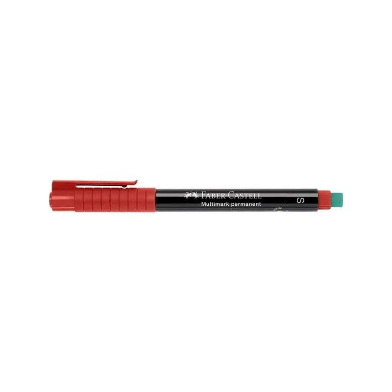 Faber-Castell Multimark Rotulador Permanente - Ancho de Trazo 0.4mm - Goma de Borrar Integrada - Resistente a la Luz y al Agua