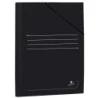 Mariola Carpeta de Carton Plastificado Folio 500gr/m2 - Medidas 34x25cm - Cierre con Goma Elastica - Color Negro