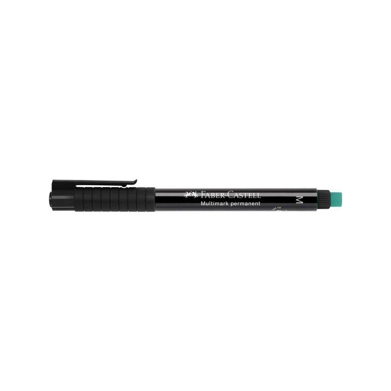 Faber-Castell Multimark Rotulador Permanente - Ancho de Trazo 1mm - Goma de Borrar Integrada - Resistente a la Luz y al Agua