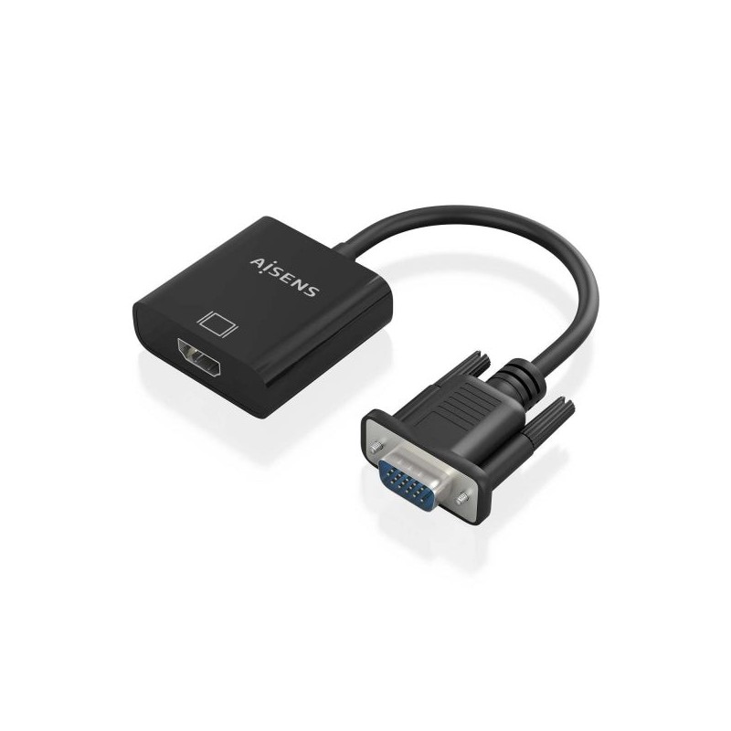 Aisens SVGA+Audio to HDMI Cable, Micro USB Power, 20 cm - A115-0873