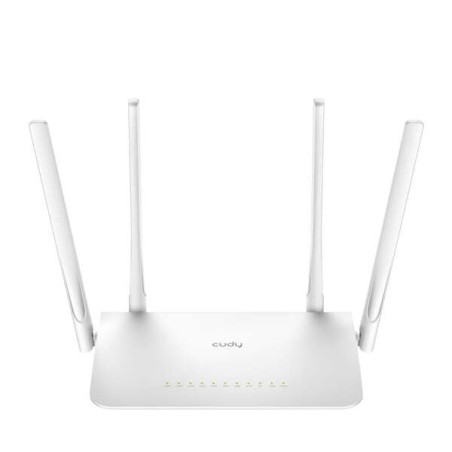 Cudy WR1300 Smart Router WiFi AC1200 Duplo Banda - 1x Porta Wan 1000/100/10 Mbps e 4x Portas Lan 1000/100/10 Mbps - 4 Antenas
