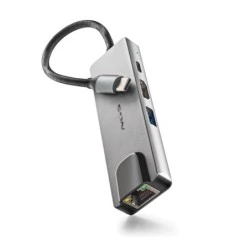 NGS Wonder Dock Supra 4 em 1 Hub USB-C - 1x USB 3.0, 1x USB-C PD 100W, 1x HDMI, 1x RJ45 - Suporta Resoluções Máximas de 4K a 30