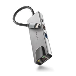 NGS Wonder Dock Supra 4-in-1 USB-C Hub - 1x USB 3.0, 1x USB-C PD 100W, 1x HDMI, 1x RJ45 - Supports Maximum Resolutions of 4K at