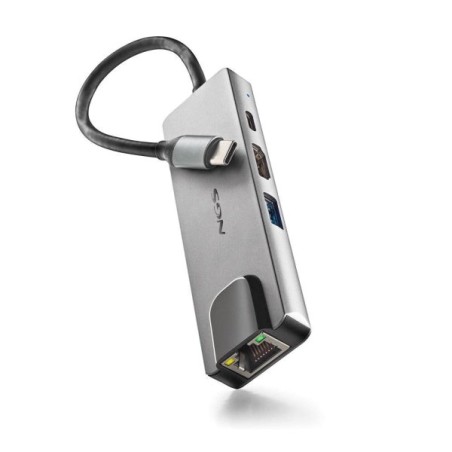 NGS Wonder Dock Supra 4-in-1 USB-C Hub - 1x USB 3.0, 1x USB-C PD 100W, 1x HDMI, 1x RJ45 - Supports Maximum Resolutions of 4K at