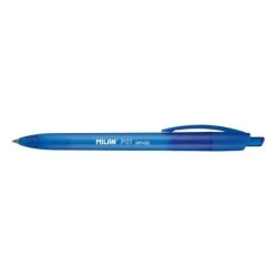 Milan P07 Dry-Gel Esferográfica de Gel Retrátil - Ponta 0,7mm - Secagem Rápida - Cor Azul