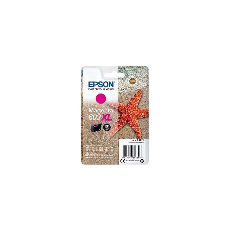 Epson 603XL Magenta Ink Cartridge Original - C13T03A34010