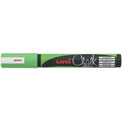 Uni-ball PWE-5M Marqueur à Craie Liquide - Pointe Conique 1.8-2.5mm - Effaçable à l'Humide - Résistant à la Pluie - Coloris Vert