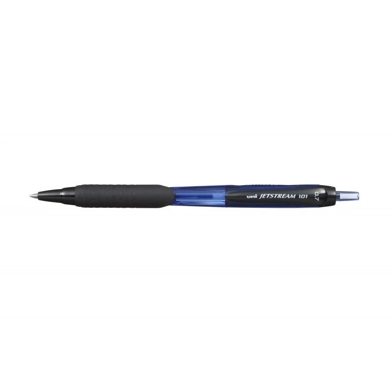Uni-ball JetStream 101 Boligrafo de Tinta - Punta Bola 0.7mm - Trazo 0.35mm aprox. - Tinta de Secado Instantaneo - Grip de Goma