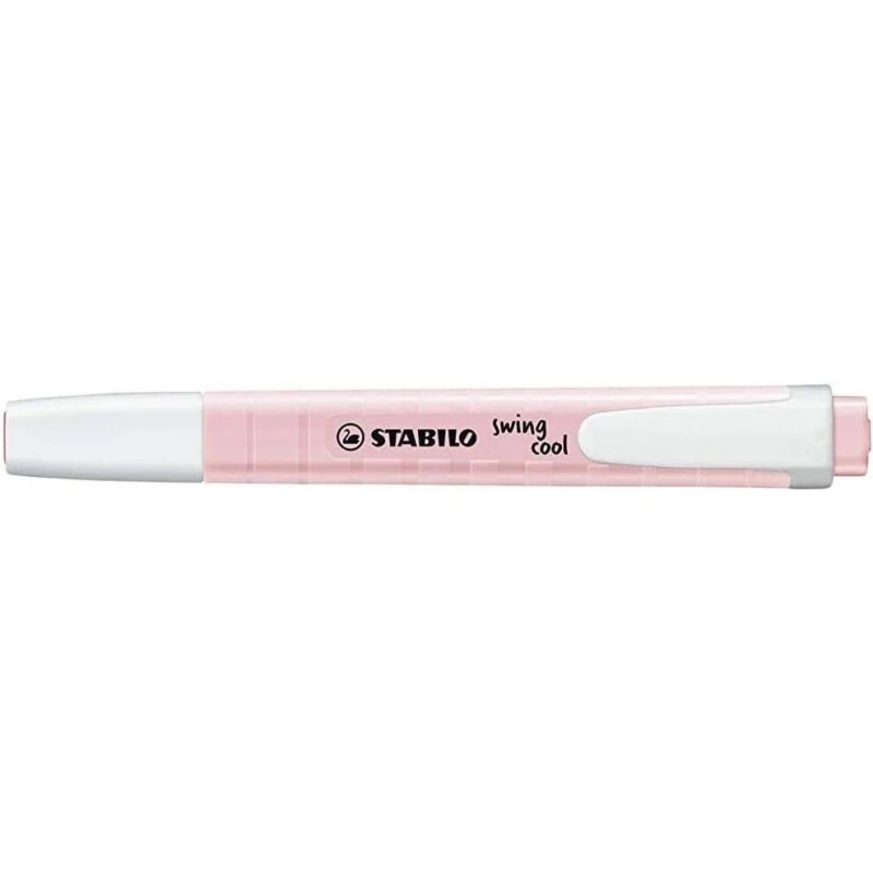Stabilo Swing Cool Pastel Marcador Fluorescente - Cuerpo Plano - Punta Biselada - Trazo entre 1 y 4mm - Tinta con Base de Agua