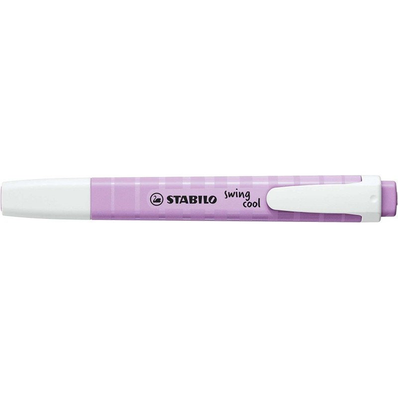 Stabilo Swing Cool Pastel Marcador Fluorescente - Cuerpo Plano - Punta Biselada - Trazo entre 1 y 4mm - Tinta con Base de Agua