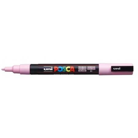 Posca PC-3M Marcador de Pintura - Ponta de Poliéster Cónica 0,9-1,3mm - Tinta Base de Água - Resistente à Luz - Não Permanente