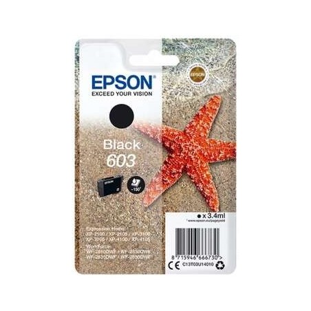 Epson 603 Black Ink Cartridge Original - C13T03U14010