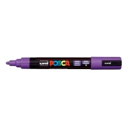 Posca PC-5M Paint Marker - Bullet Tip 1.8-2.5mm - Water-Based Ink - Light Resistant - Non-Permanent - Violet