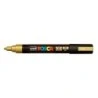 Posca PC-5M Marqueur Peinture - Pointe en Polyester 1.8-2.5mm - Encre à Base d'Eau - Résistant à la Lumière - Couleur Or