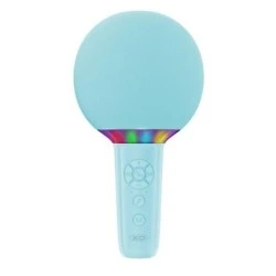 XO BE50 Microfone Sem Fios - Karaoke - 5W - Bluetooth 5.3 - Iluminação LED - Autonomia Máxima 3h - Cor Azul