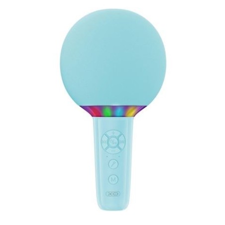 Microphone Sans Fil XO BE50 - Karaoké - 5W - Bluetooth 5.3 - Éclairage LED - Autonomie Maximale 3h - Couleur Bleu
