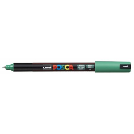 Posca PC-1MR Marcador de Pintura - Ponta Roller de Fibra 0,7mm - Linha Extrafina - Tinta Pigmentada à Base de Água - Resistente
