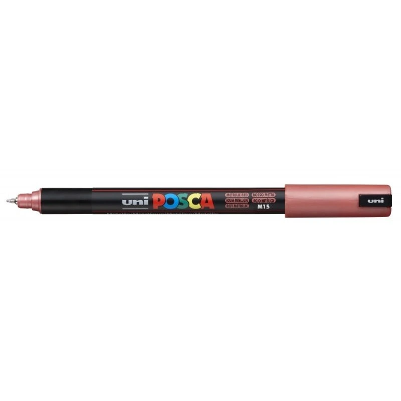 Posca PC-1MR Marcador de Pintura - Ponta Roller de Fibra 0,7mm - Tinta Pigmentada à Base de Água - Resistente à Luz - Cor