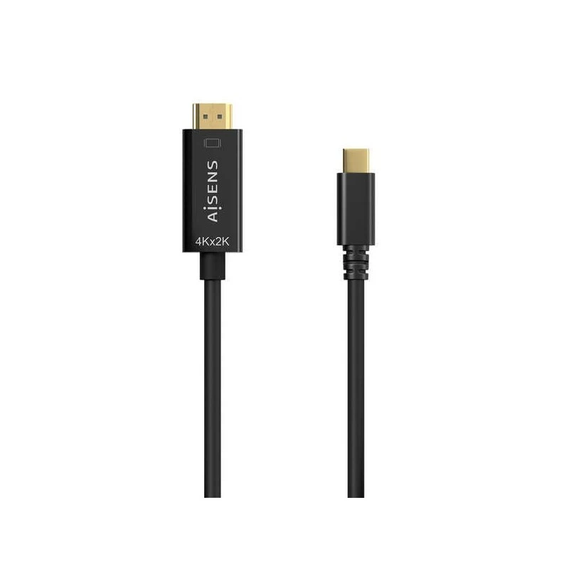 Aisens - Câble USB-C vers HDMI 4K 30 Hz, 0,8 m, noir