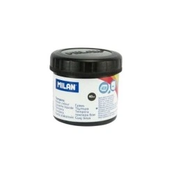 Milan Tempera Paint Pot 40ml - Quick Drying - Mixable - Black