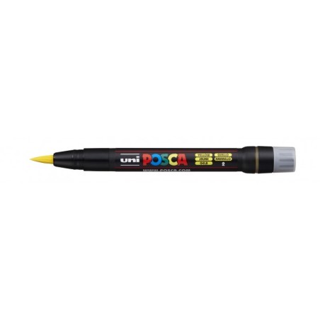 Posca PCF-350 Marcador de Pintura - Ponta Acrílica Estilo Pincel - Tinta à Base de Água - Não Permanente - Resistente à Luz
