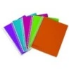 Ancor Classic Stripes Cahier Spirale Format Folio Réglure Horizontale - 80 Feuilles 90gr - Couverture en Plastique - Couleurs