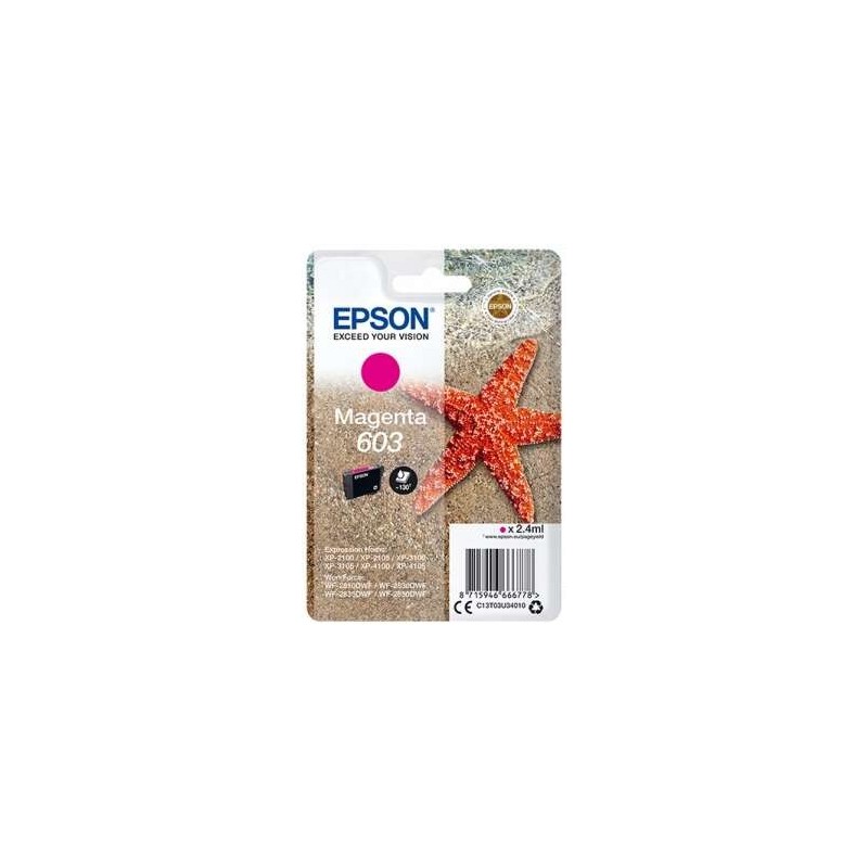 Epson 603 Magenta Cartucho de Tinta Original - C13T03U34010