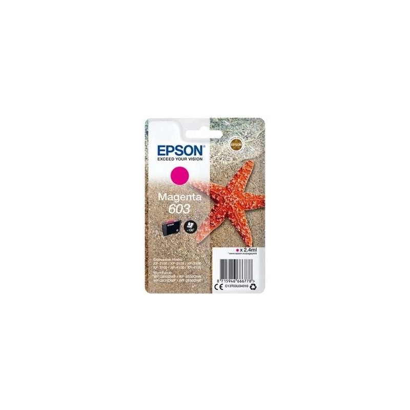 Epson 603 Magenta Ink Cartridge Original - C13T03U34010