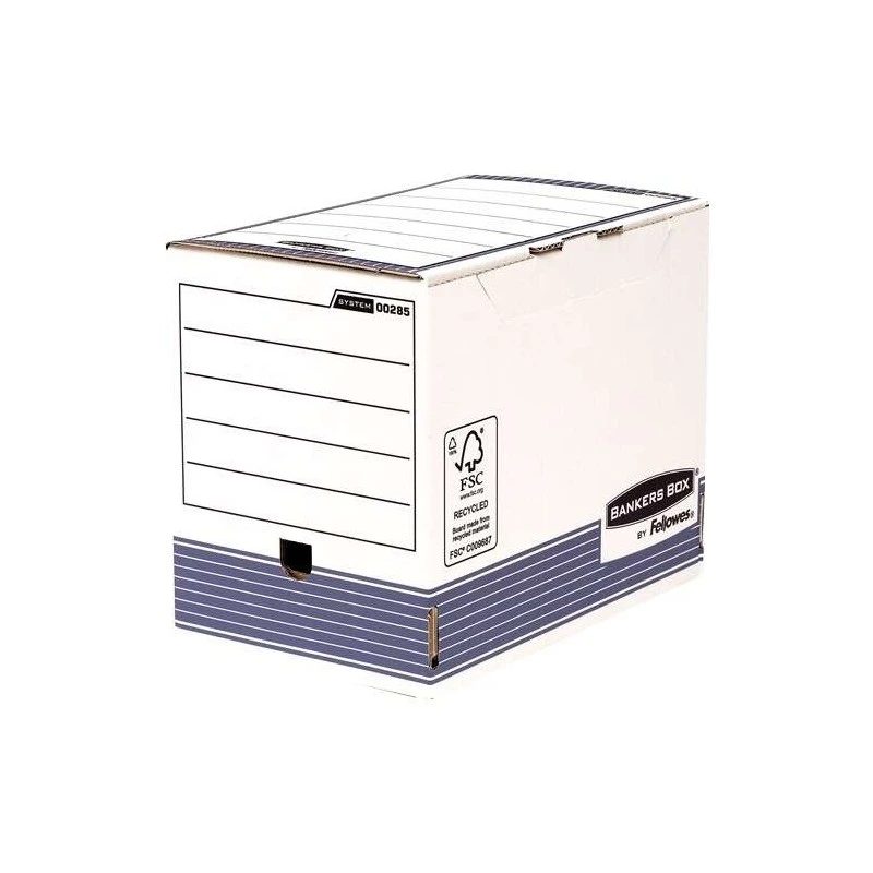 Fellowes Bankers Box Caja de Archivo Definitivo 200mm A4 - Montaje Automatico Fastfold - Carton Reciclado Certificacion FSC