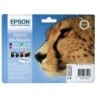 Epson T0715 Pack de 4 Cartouches d'Encre Originales - C13T07154012