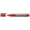 Edding 330 Permanent Marker - Chisel Tip - Line Width between 1 and 5 mm - Almost Odourless Ink - Cap with Clip - Fast Drying