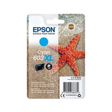 Epson 603XL Cyan Ink Cartridge Original - C13T03A24010