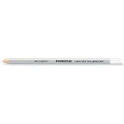 Staedtler Lumocolor 108 Crayon de Couleur Hexagonal - Spécial pour Surfaces Lisses - Marquage Opaque - Couleur Blanc