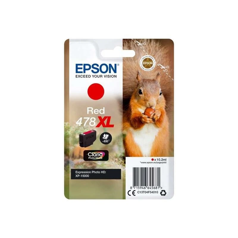 Epson 478XL Rouge Cartouche d'encre Original - C13T04F54010