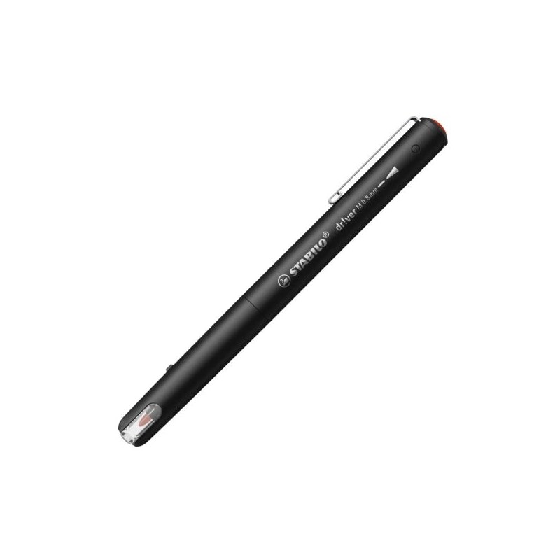 Stabilo Dr!ver Rotulador de Punta Media 0.8mm - Tinta a Prueba de Manchas, Inodora y con Base al Agua - Fabricado con 94% de