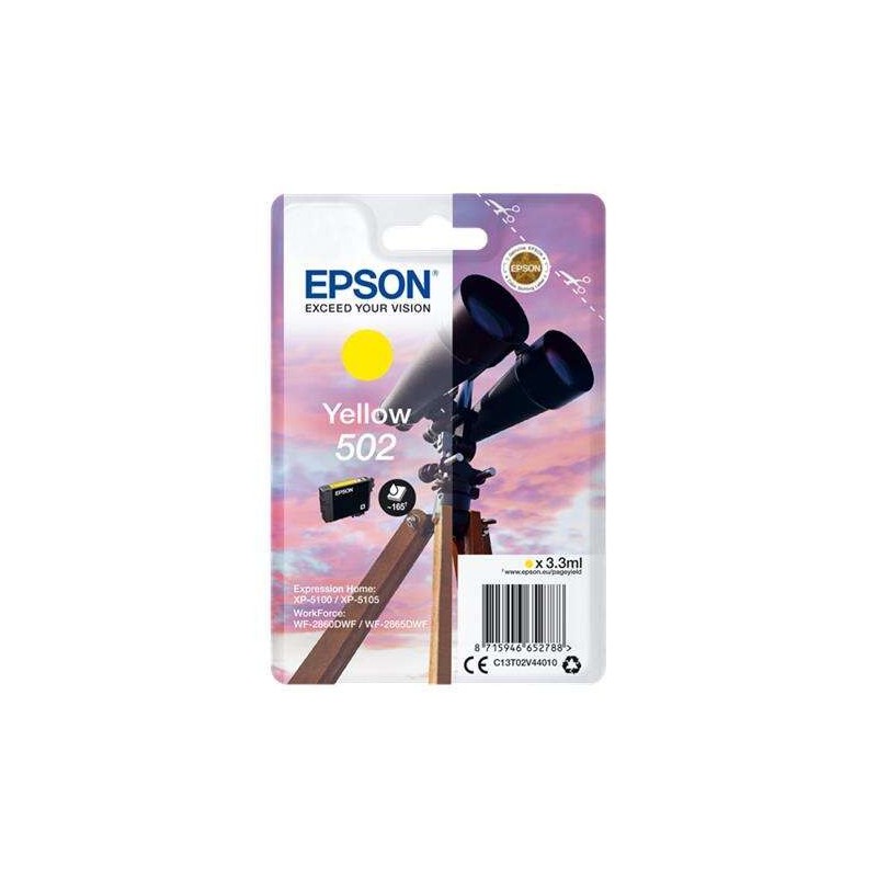 Epson 502 Jaune Cartouche d'encre Original - C13T02V44010