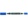 Staedtler Lumocolor 348 Double-Ended Permanent Marker - Quick Drying - Blue