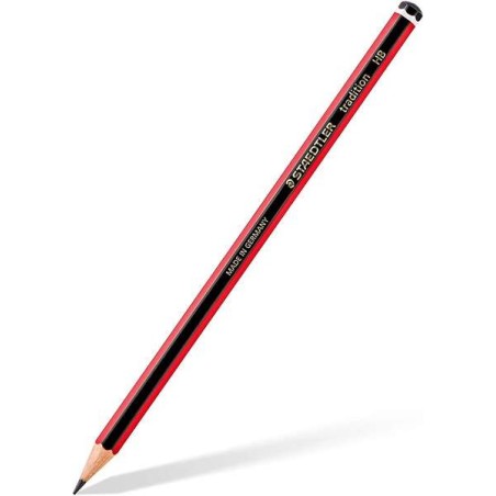 Staedtler Tradition 110 Lápis de Grafite Hexagonal - Mina HB - Resistência à Quebra - Madeira de Florestas Sustentáveis
