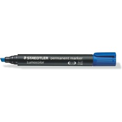 Staedtler Lumocolor 350 Marqueur Permanent - Pointe Biseautée 2-5mm environ - Encre à Base d'Alcool - Séchage Rapide - Couleur