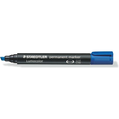 Staedtler Lumocolor 350 Marqueur Permanent - Pointe Biseautée 2-5mm environ - Encre à Base d'Alcool - Séchage Rapide - Couleur