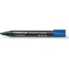 Staedtler Lumocolor 350 Rotulador Permanente - Punta Biselada 2-5mm aprox. - Tinta Base de Alcohol - Secado Rapido - Color Azul