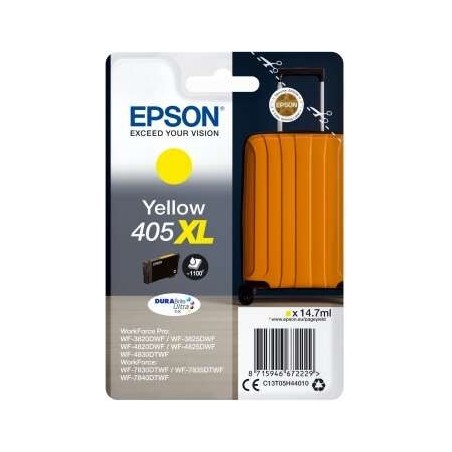 Epson 405XL Jaune Cartouche d'encre Original - C13T05H44010