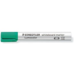 Staedtler Lumocolor 351 Marqueur pour Tableau Blanc - Pointe Biseautée 2 - 5mm Environ - Séchage Rapide - Couleur Vert